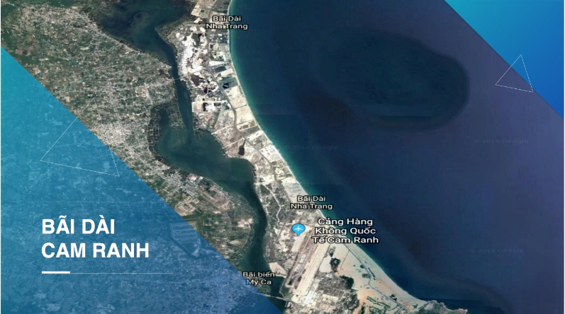 Bãi Dài khi chưa có sự xuất hiện của các dự án nghỉ dưỡng.