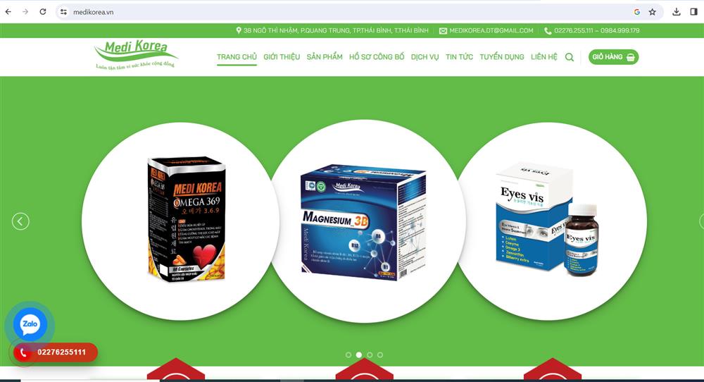 Công ty Dược phẩm MEDI KOREA bị xử phạt 30 triệu đồng do vi phạm thương mại điện tử