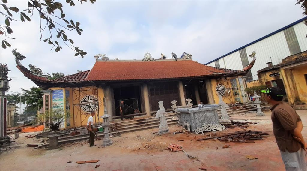 Hải Phòng: Tôn tạo và tu sửa ngôi đình Quỳnh Cư trước thềm năm mới xuân Nhâm Dần 2022