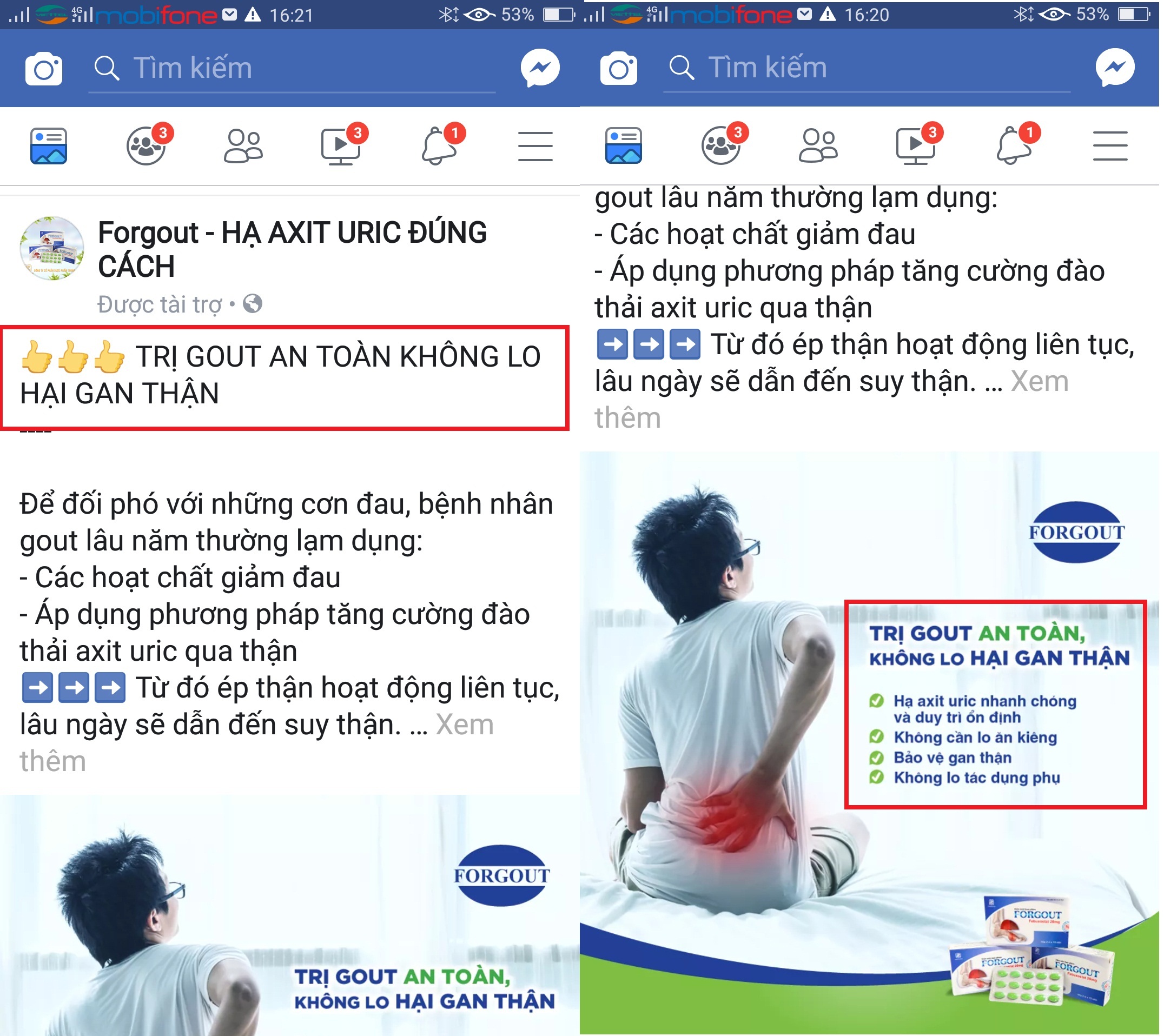 Quảng cáo viên nén bao phim FORGOUT sai phép: Ai chịu trách nhiệm?