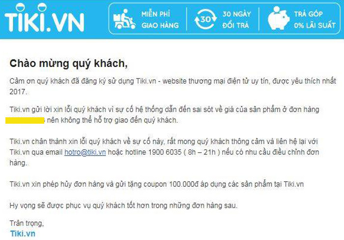 Tiki ngang nhiên hủy đơn hàng cận Tết, mặc kệ khách kêu ca