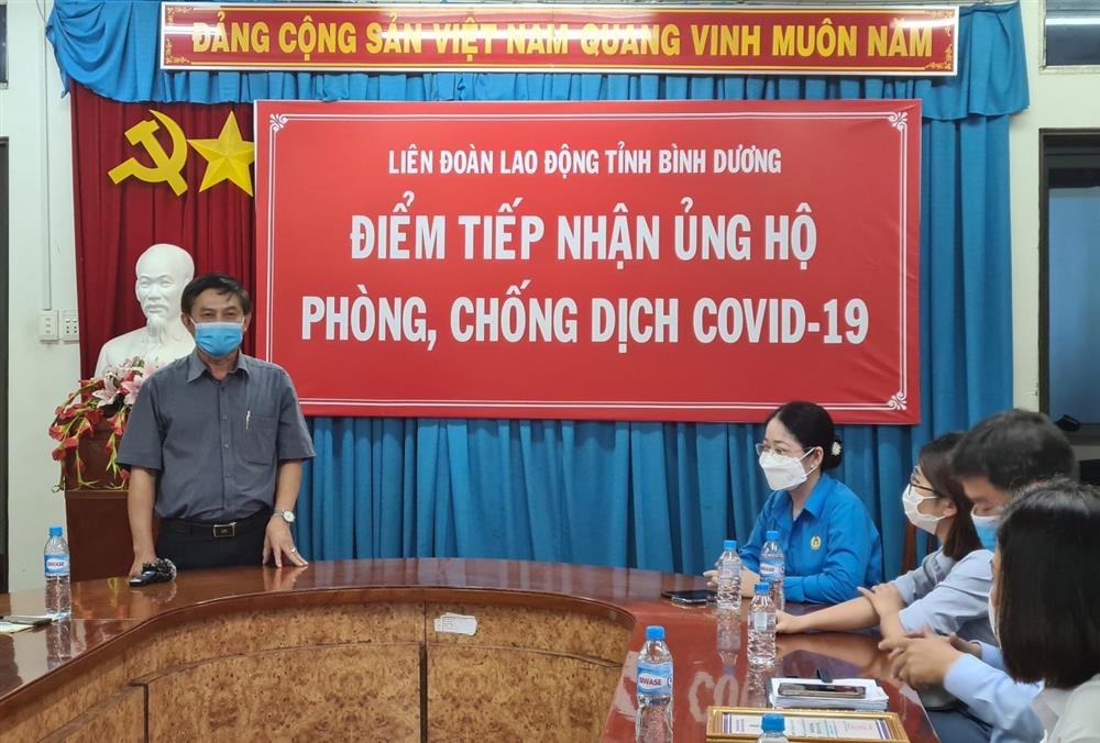 Bình Dương: LĐLĐ tiếp nhận tiền ủng hộ phòng chống dịch gần 7,5 tỷ đồng